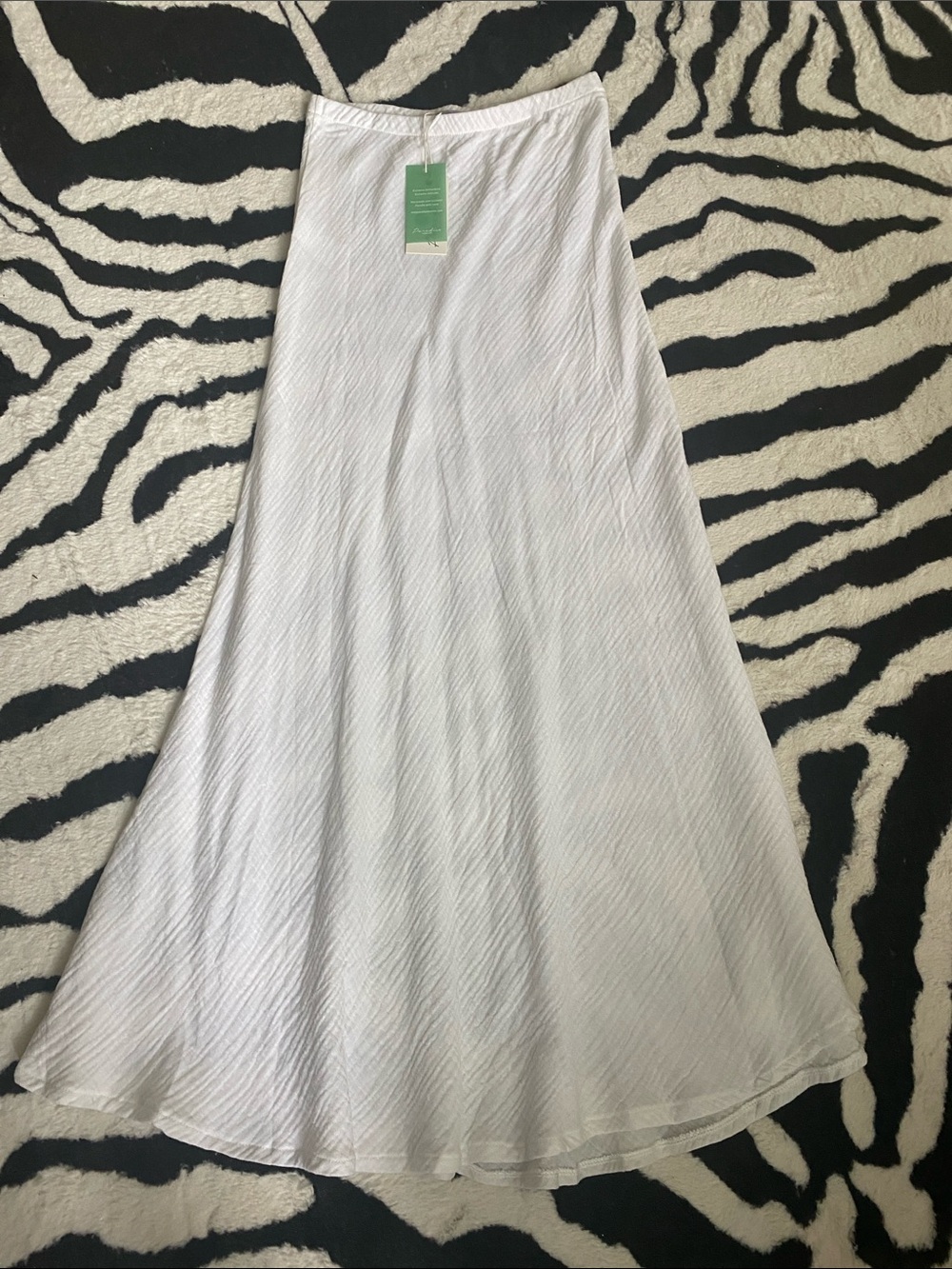 😍PARADISE USA White GAUZE Maxi Skirt - SMALL!